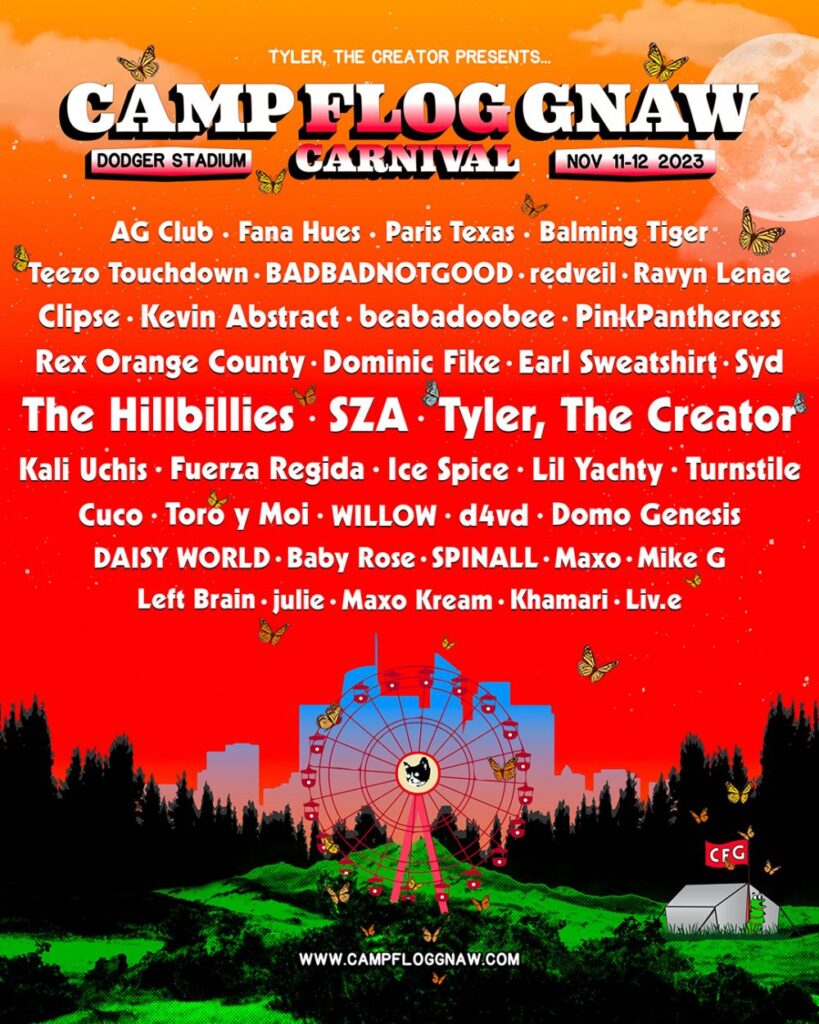 SZA, Tyler, the Creator, and The Hillbillies To Headline Camp Flog Gnaw