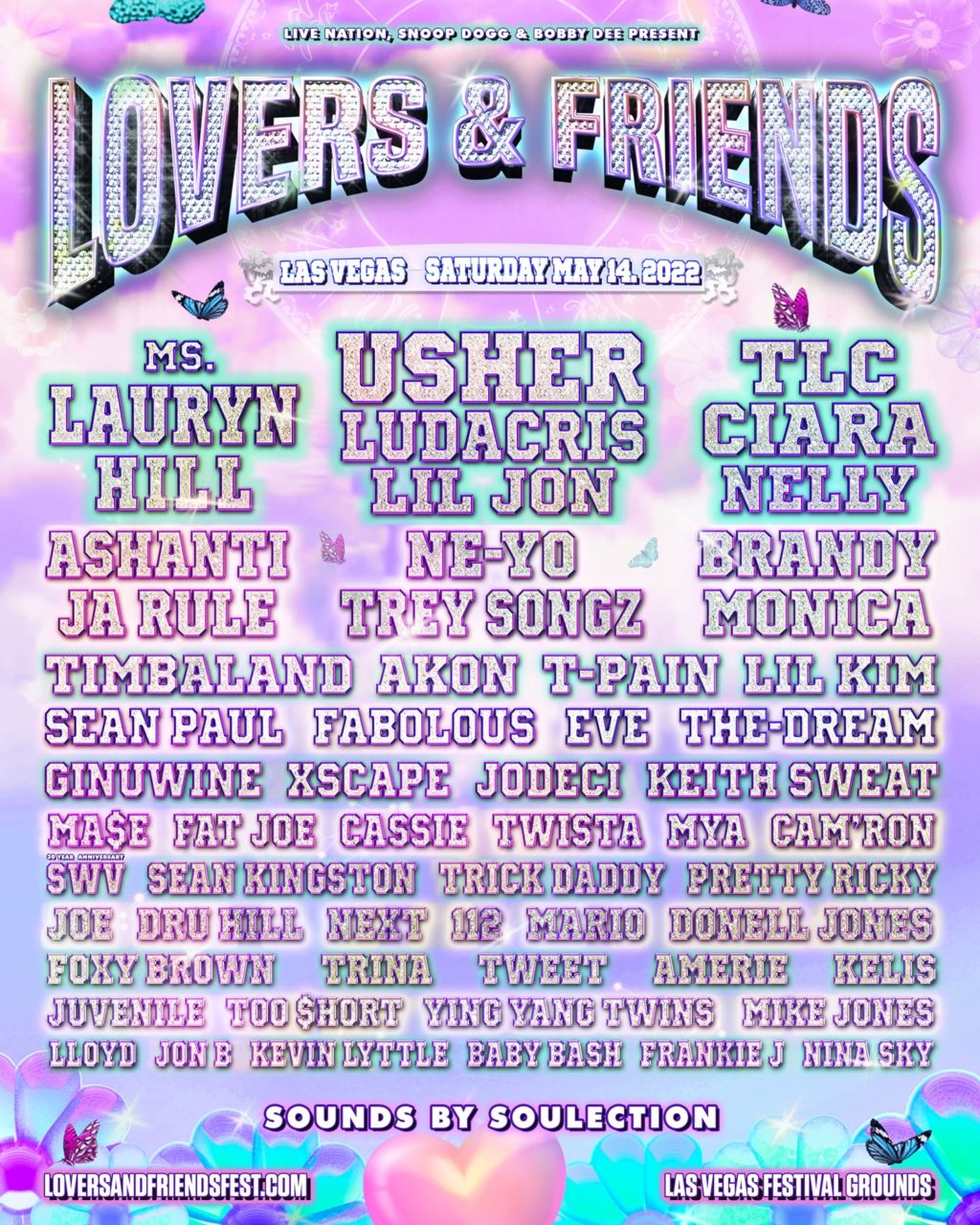 Lovers & Friends Festival Is Back With Usher, Lauryn Hill, Ludacris