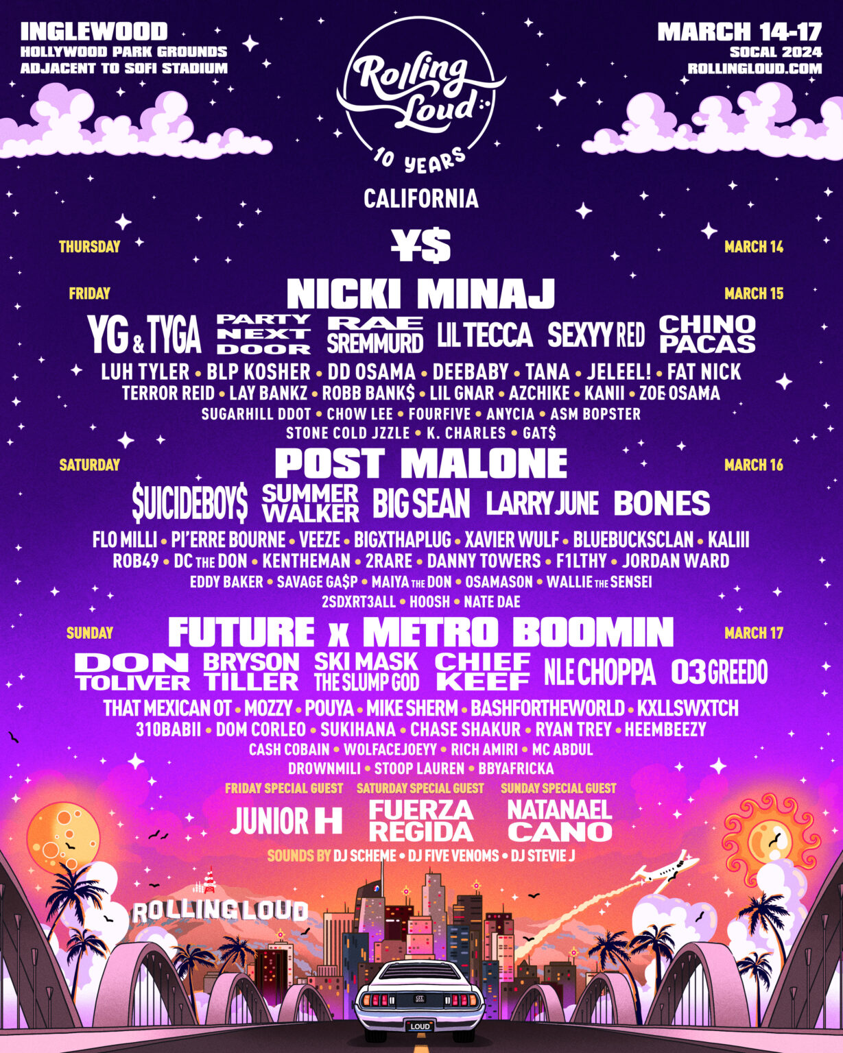 Rolling Loud Adds Special ¥$ (Ye + Ty Dolla $ign) Performance to ...